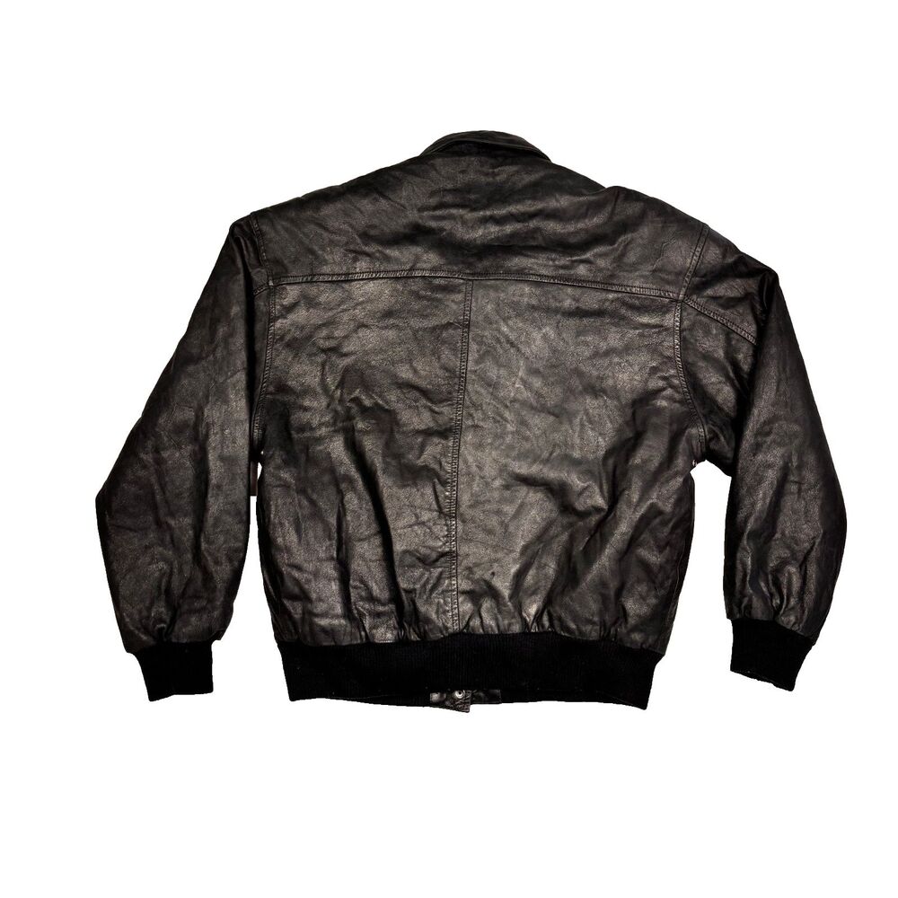 Vintage Leather Jacket Size Small - Boundary Waters Bomber Jacket - Picture 2 of 6